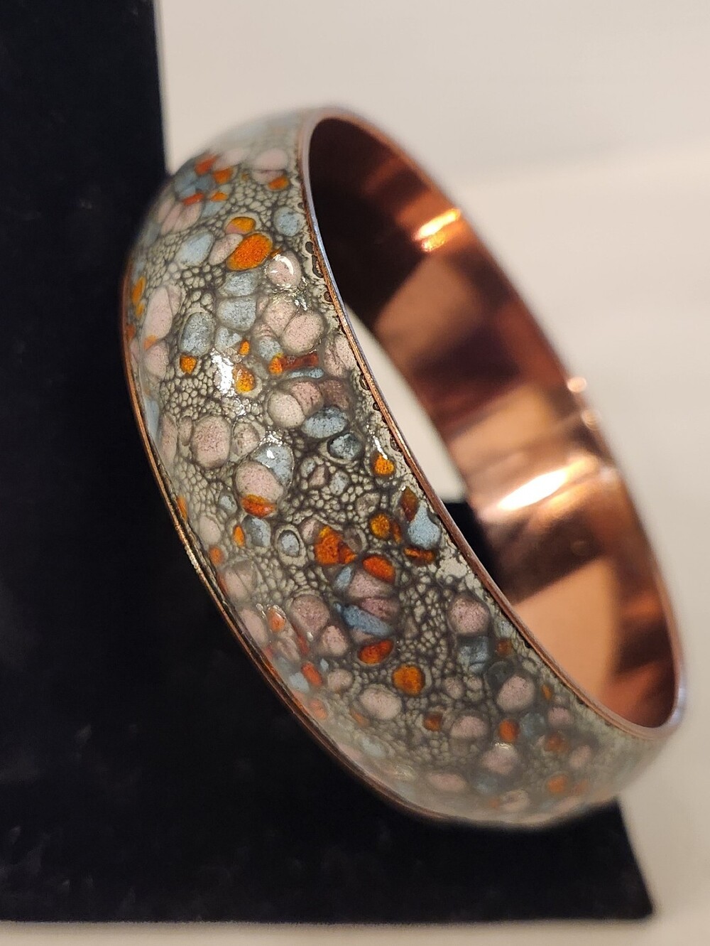Matisse Renior Pebbled Copper Bangle Vintage